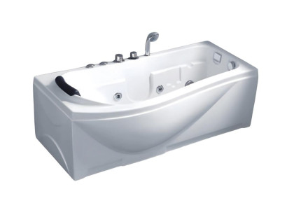 Acrylwanne Luxuswanne Whirlpool Blubberbad Komfortwanne Massagebad 170x85 cm