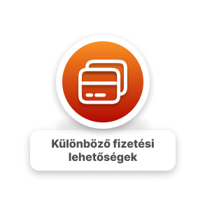 Széles körű fizetési lehetőségek